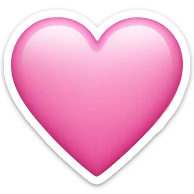 pink heart sticker