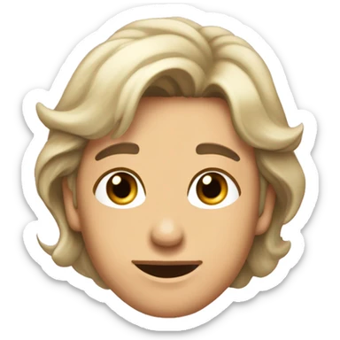 бурый медведь с розовым бантиком  sticker