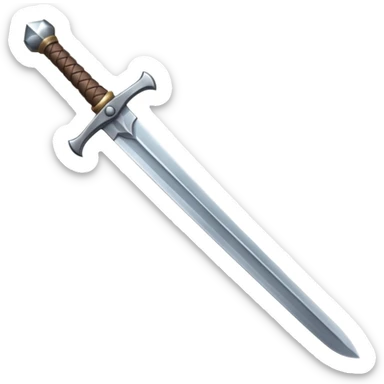 a viking blade, bastard sword, transparent background sticker