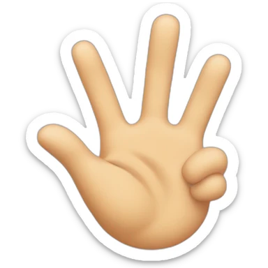 I love you hand sign sticker