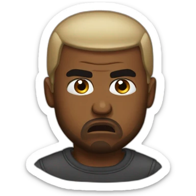 Kanye west angry sticker