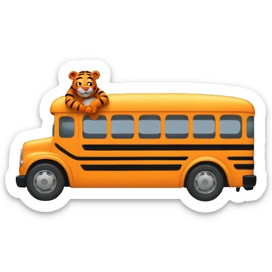 Tigger in a bus sticker