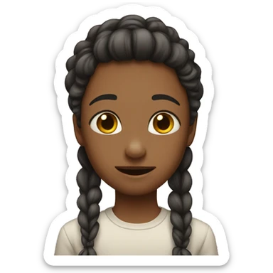 He patted a girl on the head sticker