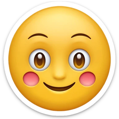 Can you create an emoji with a circle around it and an upside down V inside? sticker