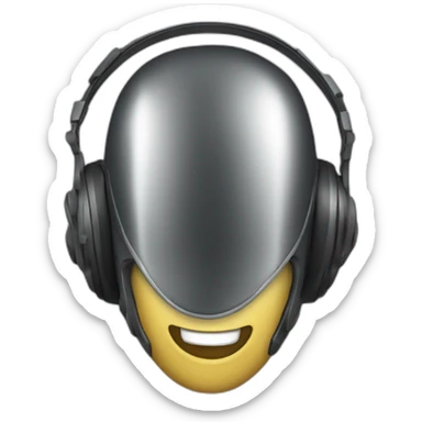 Casque de musique sticker