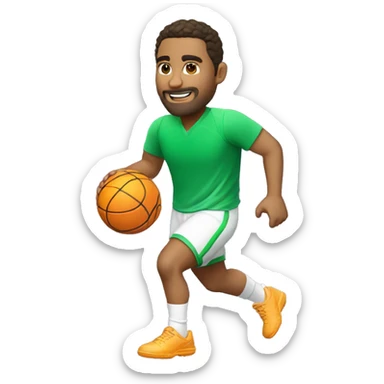 Jogador de tênis grisalho gordinho batendo na bola sticker