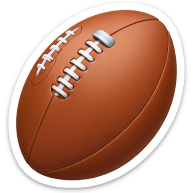 Sad rugby ball sticker