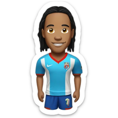 ronaldinho football player sticker