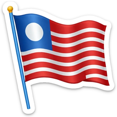 sports flag blue (#00A3E0) and red (#F9423A) sticker