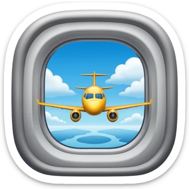 plane window sticker