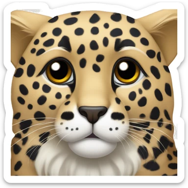 noeud papillion leopard  sticker