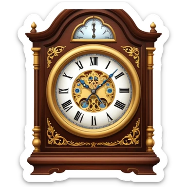 Grandfather's old clock sticker