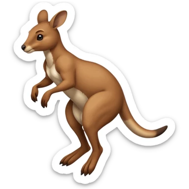 Kangourou qui saute sticker