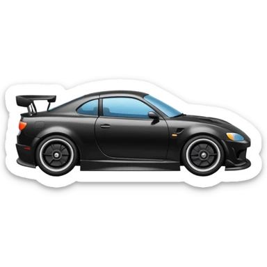 A car drifting in the streets  sticker