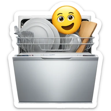 loaded dishwasher sticker