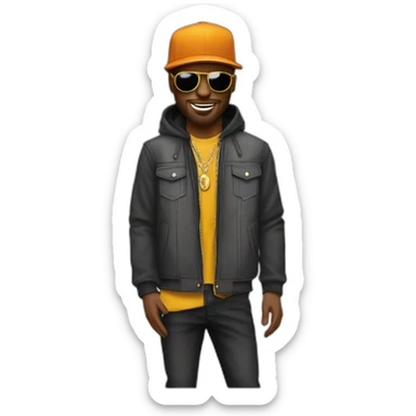 Gazo le rappeur avec leto sticker