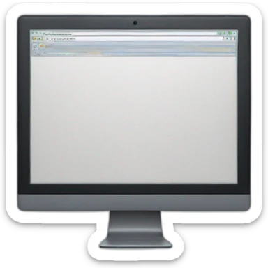 screen with a fixed PC on sticker