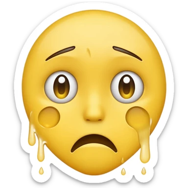 Very very sad emoji  sticker