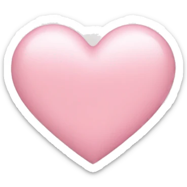 very light pink heart sticker