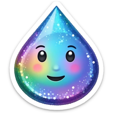 Glitter inner ciclo sticker