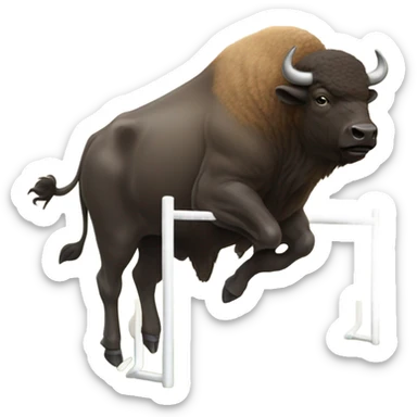 Buffalo kicking a field goal sticker