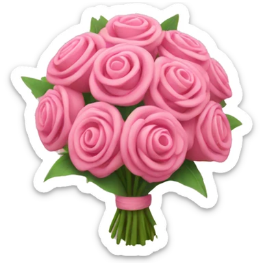pink bouquet sticker