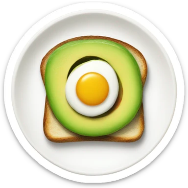 Avocado Toasts breakfast without egg sticker