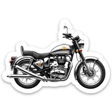 Royal enfield thunderbird logo emoji sticker
