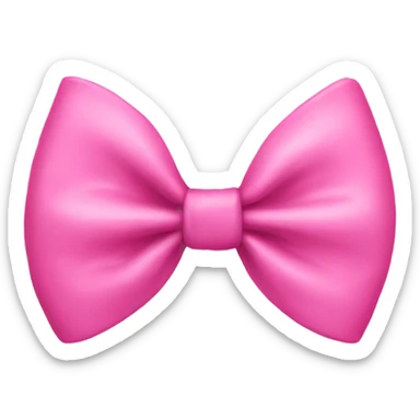Pink bow sticker