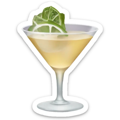 Aesthetic martini glass sticker
