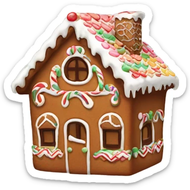 Gingerbread house sticker