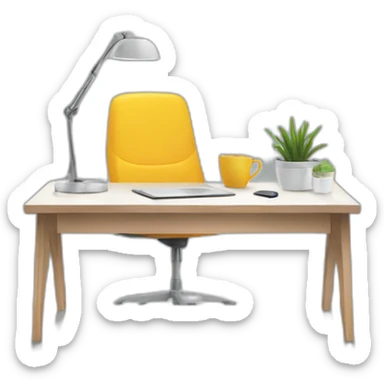 3/4-minimalist-clean-workspace-desk sticker