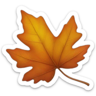 Autumn leaves sticker