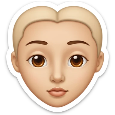 heart shaped nostril  sticker