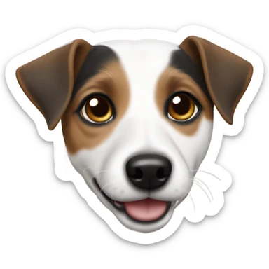 White jack Russel  sticker