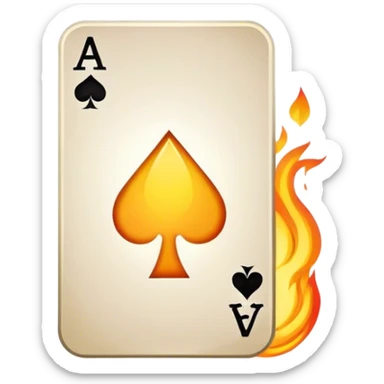 Ace of spades under a rising sun sticker