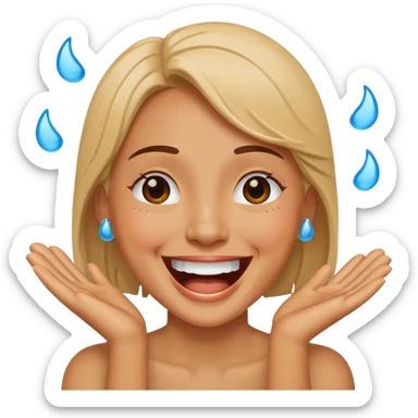 laughing with tears sticker