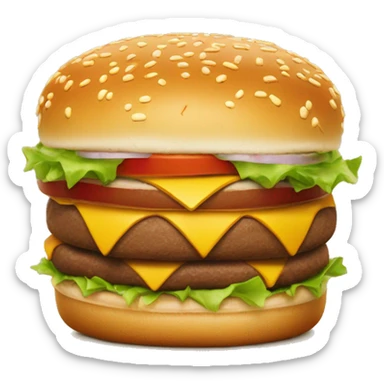 McDonald’s burger sticker