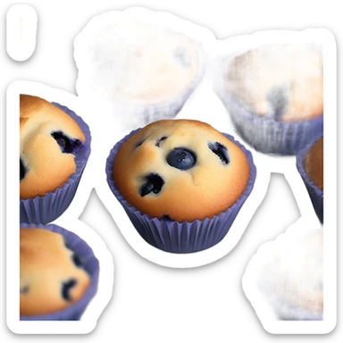 Blueberry muffins sticker