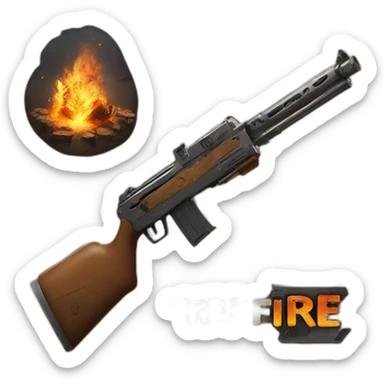 Free fire you tube logo sticker