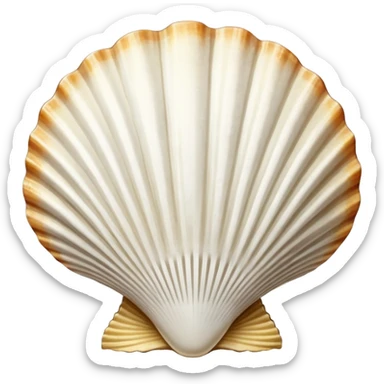 St. James scallop shell pilgrim symbol sticker