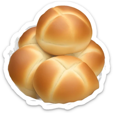 Dinner rolls in a basket sticker