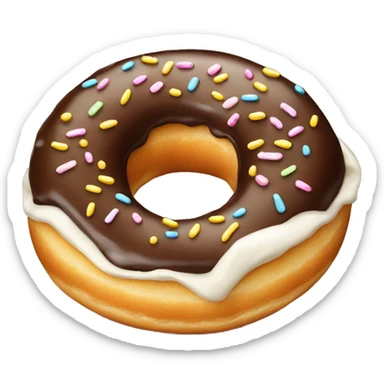 Cream filled donut  sticker