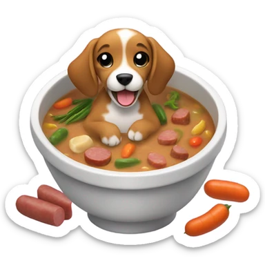 Gumbo pup sticker