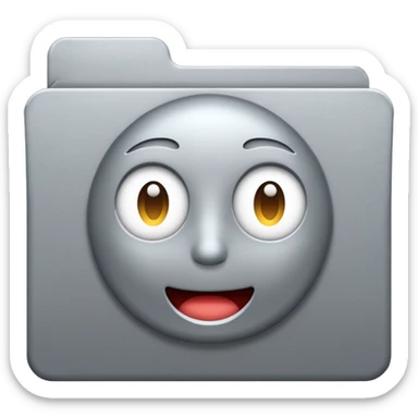 carpeta de windos sin cara sticker