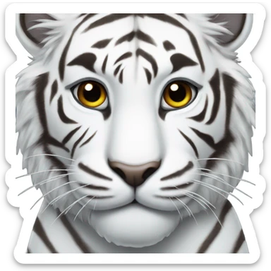 White tiger  sticker