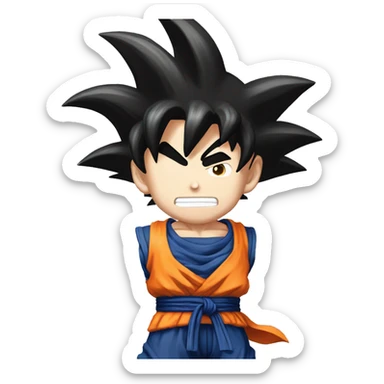 Goku ultra instinto enojado  sticker