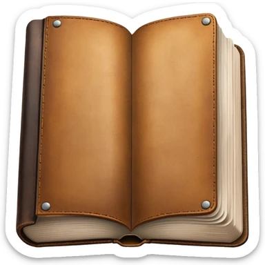 open bible, outside covers view sticker