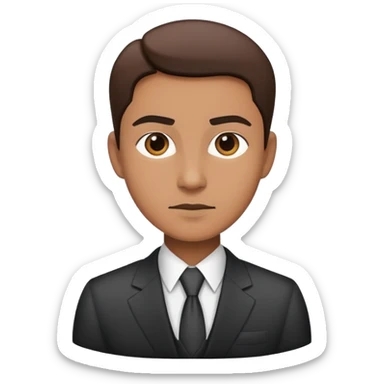 director businessconfidently wears smart business attire sticker