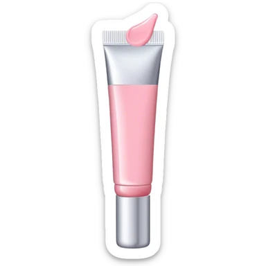 Light pink lip gloss tube  sticker